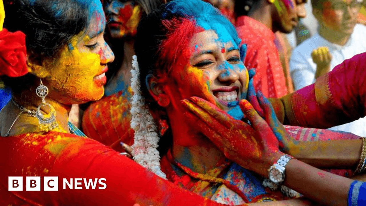 Celebrating Holi - the Hindu festival brings its array of colours to India and elsewhere