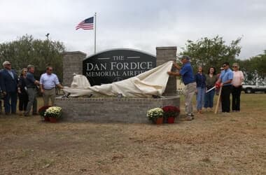 Airfield dedicated in memory of Dan Fordice